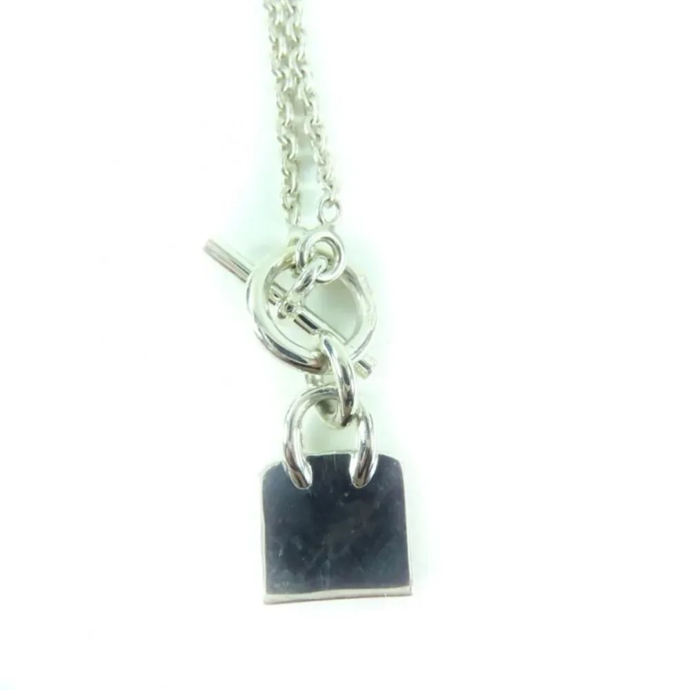 Hermes Birkin Silver 925 Necklace